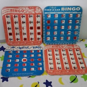 4‎ Vintage Regal Games Car Bingo For road trips or vacations